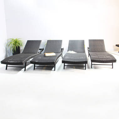 Rattan chaise lounge online indoor